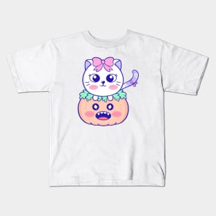 Spooky Season Cat Kids T-Shirt